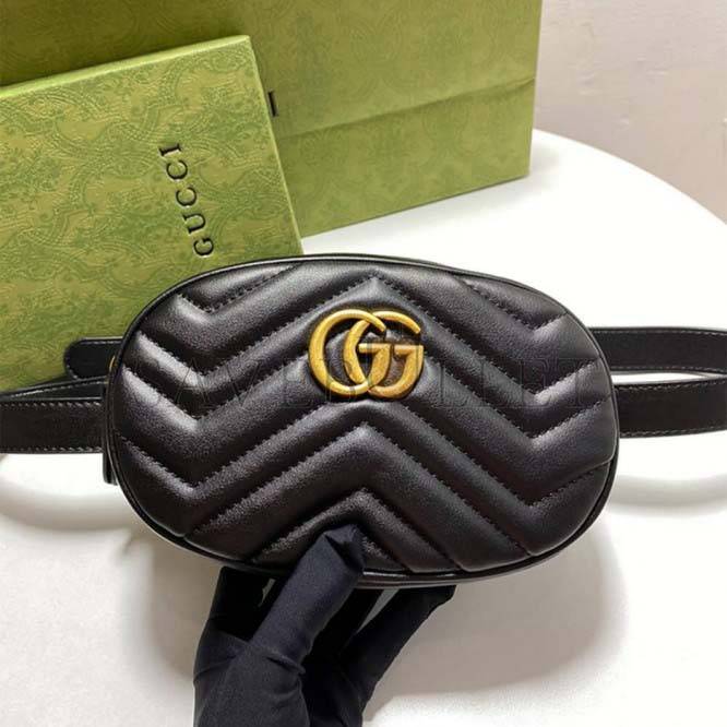 G*u*i marmont quilted leather belt bag 476434 (18*11*15cm)